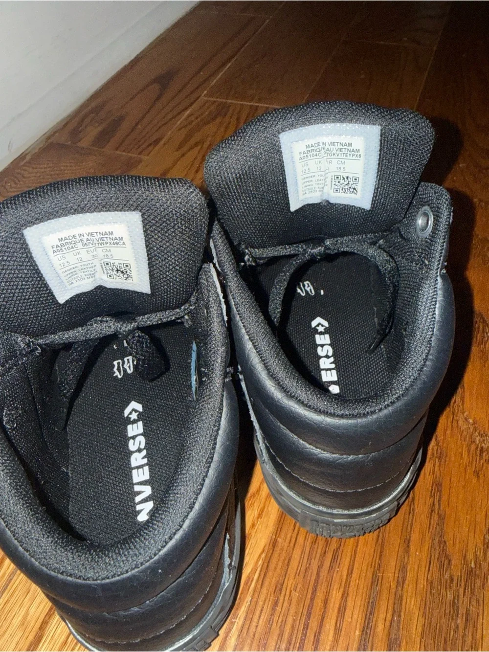 Converse Kids Black High-Top Sneakers